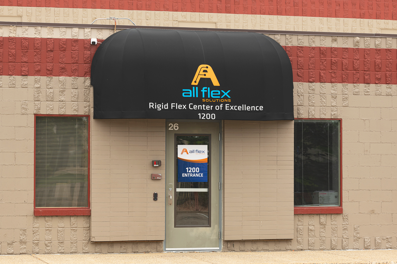 The front entry of the Northfield, MN All Flex Location